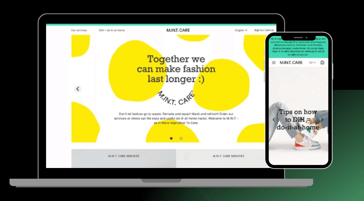 Mint Care sustainability platform